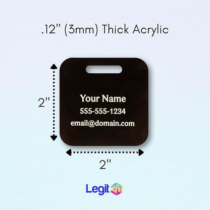 Custom Luggage Tags (3 or 6 Pack) - Personalized Unique Suitcase & Backpack Travel, Durable, Waterproof & Heavy Duty (Lime)