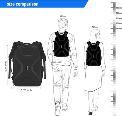 MOSISO Camera Backpack,DSLR/SLR/Mirrorless Photography Camera Bag Full Open Waterproof Hardshell Bag with Insert&Tripod Holder&Laptop Compartment Compatible with Canon/Nikon/Sony, Black