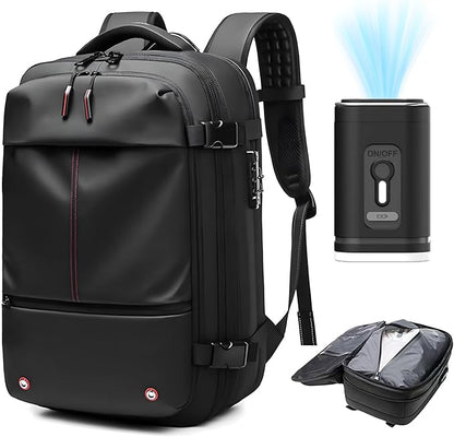 60L Expandable Backpack for Air, Vacpack Backpack with Vacuum Compression,travel backpack vacuum compression