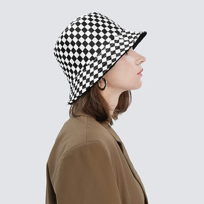 XYIYI Cute Bucket Hat Beach Fisherman Hats for Women, Reversible Double-Side-Wear