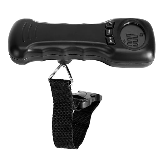 44kg/97lb Luggage Scale Travel Digital, ABS Suitcase Weight Scale with Ergonomical Handle, Portable Travel Scale Luggage Weight with LCD Digital Display, Hanging Belt