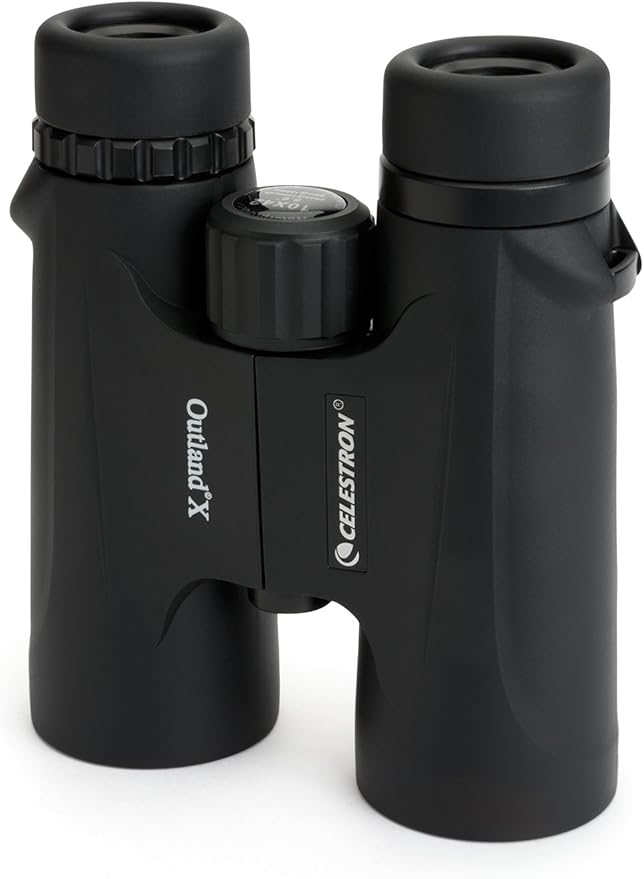 Celestron Outland X Binoculars 10x42 | Waterproof & Fogproof | Multi-Coated Optics | BaK-4 Prisms | Rubber Armor | Pack of 10