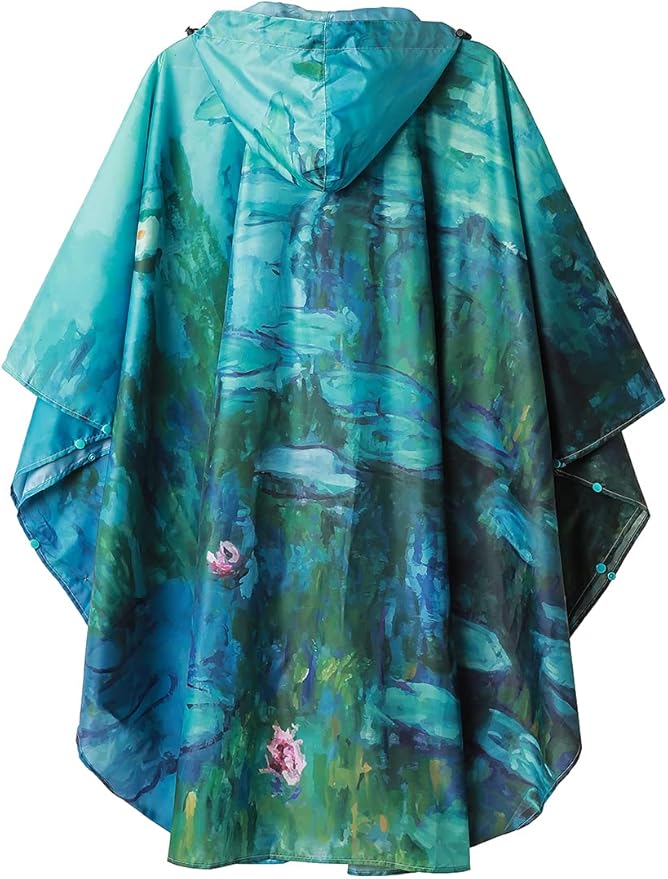 SaphiRose Unisex Rain Poncho Waterproof Raincoat Hooded for Adults Women with Pockets