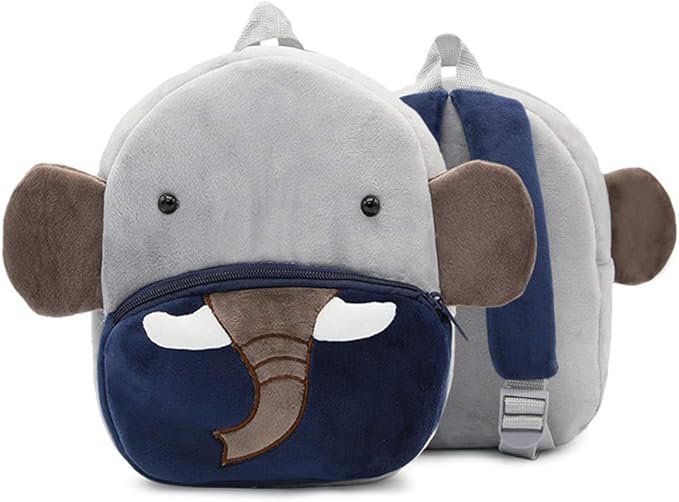 Cute Cartoon Animal Backpack Toddler School Bag for Children Baby Girls Boys(Elephant)