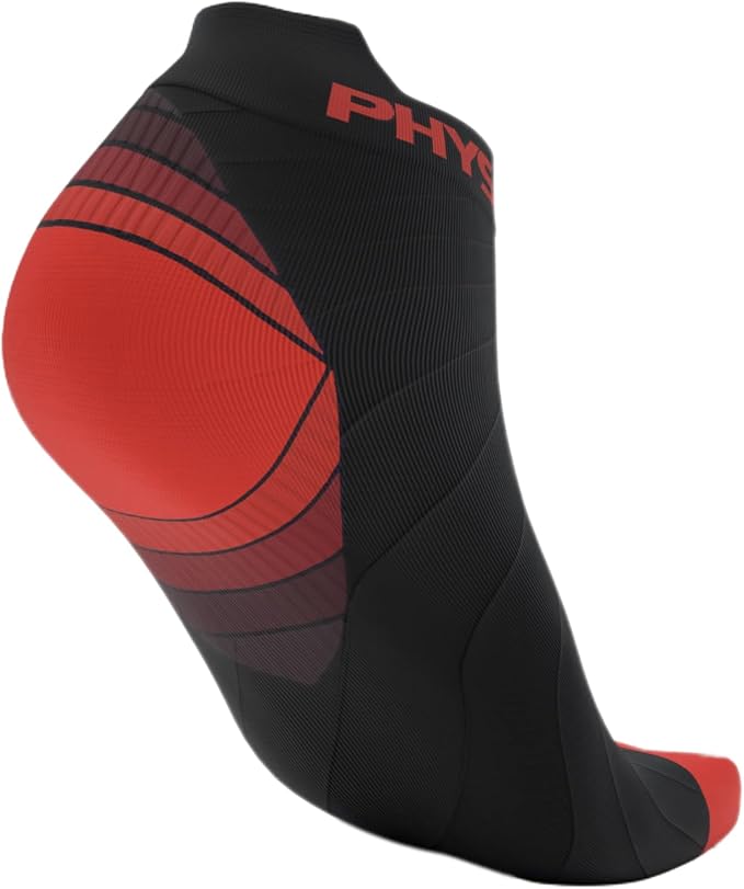 Physix Gear Short Compression Socks for Men & Women - Best Low Compression Socks Women & Men Ankle Socks with Arch Support