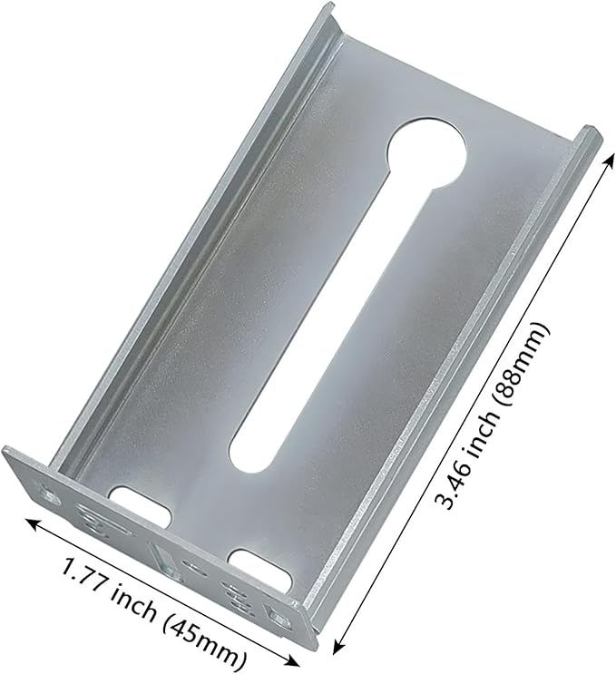 LONTAN 2 Pairs Rear Mounting Brackets for Drawer Slide - B4502 Cabinet Drawer Bracket for Face Frame Cabinets Kitchen Replacement Parts for 1.77 inch(45mm) Width Furniture Gildes