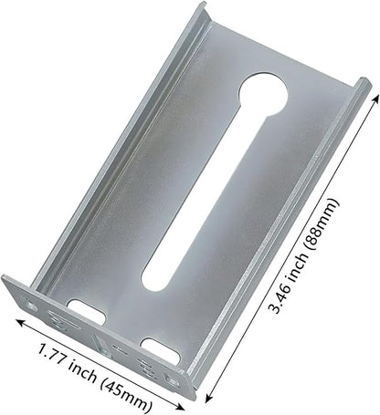 LONTAN 10 Pairs Rear Mounting Brackets for Drawer Slide - B4502 Cabinet Drawer Bracket for Face Frame Cabinets Kitchen Replacement Parts for 1.77 inch(45mm) Width Furniture Gildes