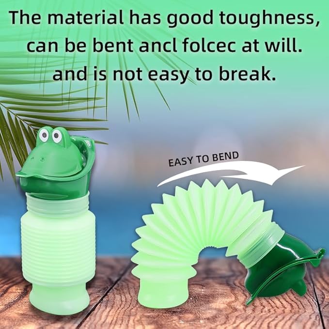 Adjustable Portable Urinals,600ML Collapsible Pee Bottles Unisex 2PCS,Portable Emergency Toilets for Men and Women, for Travel Traffic Jam and Camping,(Greey)
