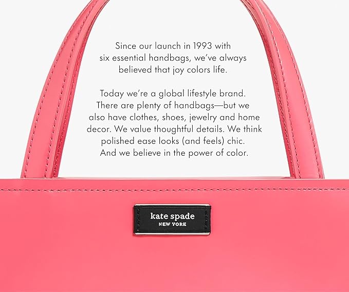 kate spade new york Round Yellow Vegan Leather Luggage Tag for Women, Durable Suitcase ID Tag, Lemon