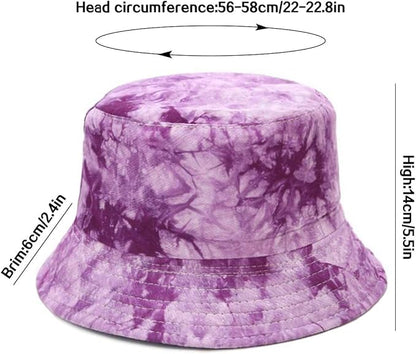 XYIYI Cute Bucket Hat Beach Fisherman Hats for Women, Reversible Double-Side-Wear