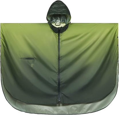 SaphiRose Unisex Rain Poncho Waterproof Raincoat Hooded for Adults Women with Pockets