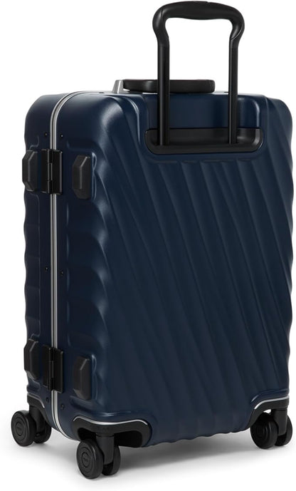 TUMI - 19 Degree Frame 4 Wheel Luggage - Lightweight and Highly Durable, Modern Design, Double-Lock Closure Hard Shell Men's and Women's Suitcase - 26" Short Trip Packing Case, Navy Texture