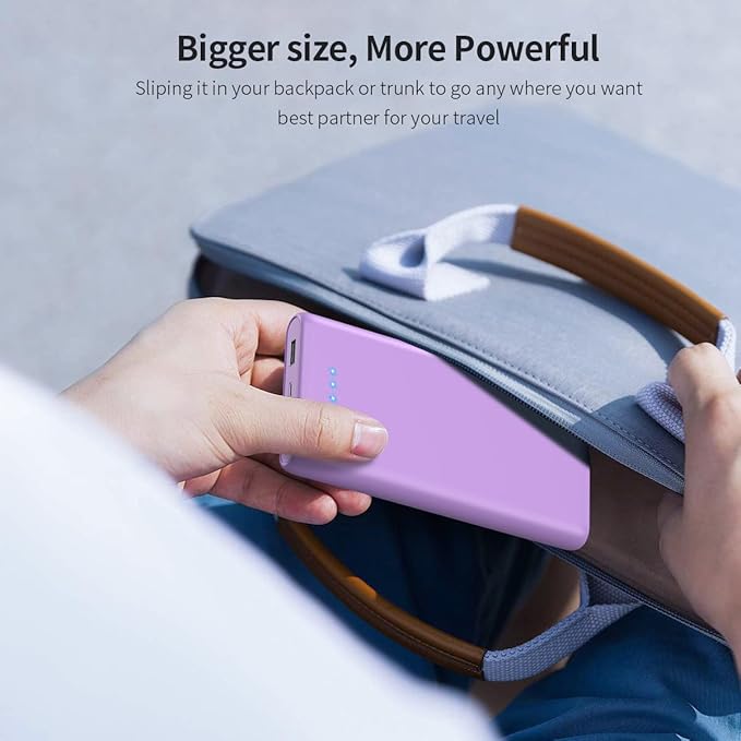 LanLuk Portable Charger Power Bank 25800mAh Huge Capacity External Battery Pack Dual Output Port with LED Status Indicator Power Bank for iPhone, Samsung etc