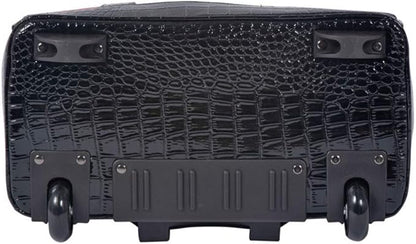 JKM & Company Rolling Laptop Bag for Women | Designer Wheeled Briefcase | Fits 13-17" Laptops | Office Travel Computer Case