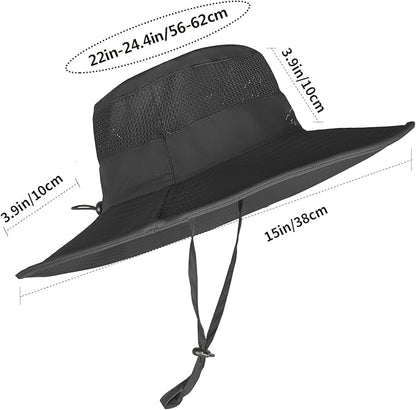 Sun Hats for Men Women Fishing Hat UPF 50+ Breathable Wide Brim Summer UV Protection Hat
