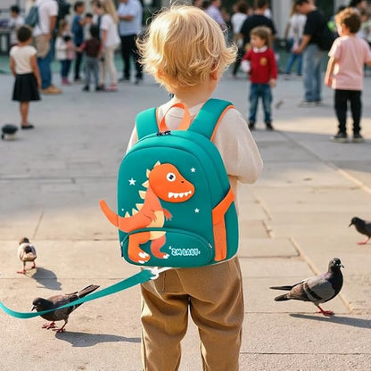 Padgene Toddler Backpacks Kids Preschool Backpack Waterproof Neoprene Animal Schoolbag Lunch backpack 3D Cartoon Mini Travel Bag for Boys Girls Ages 3-5
