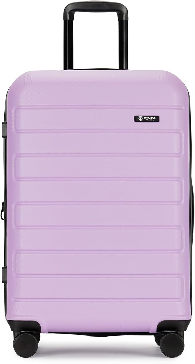 GinzaTravel Hardside Spinner, 28-inch Anti-scratch Purple Suitcase Luggage with Wheels