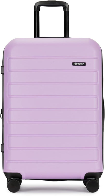 GinzaTravel Hardside Spinner, 28-inch Anti-scratch Purple Suitcase Luggage with Wheels