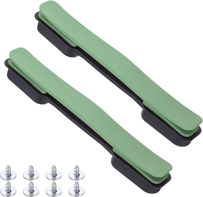 uxcell 2 Pcs Luggage Handle Replacement 8.5 Inch Suitcase Handle Carry Strap Plastic Pull Handle Grip Luggage Replacement Parts with Screws for Suitcase Box Luggage Case, Avocado Green