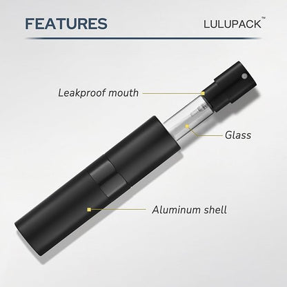 Travel Perfume Bottle Refillable - Cologne Spray Atomizer Mini - Small Travel Size Empty Sprayer for Refill Sample Container - Portable Fragrance Decant Dispenser for Women Men 8ml 6PCS Brown