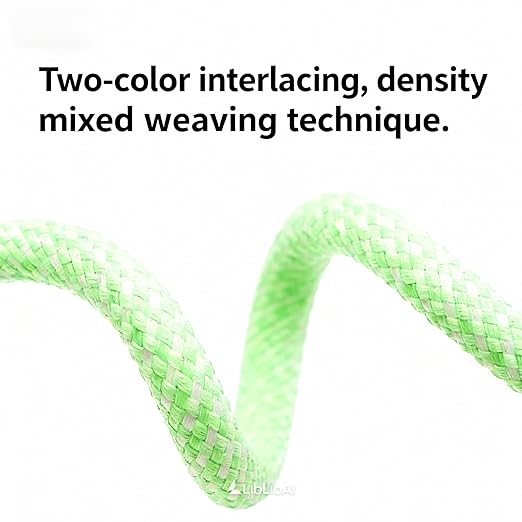 USB Cable PD Fast Charger (USB A to C Braid Green),Phone Data Cable, Fast Charging Cable, 39-inch, Density-Mixed Braided Body, Compatible with Almost All Type-C Devices.