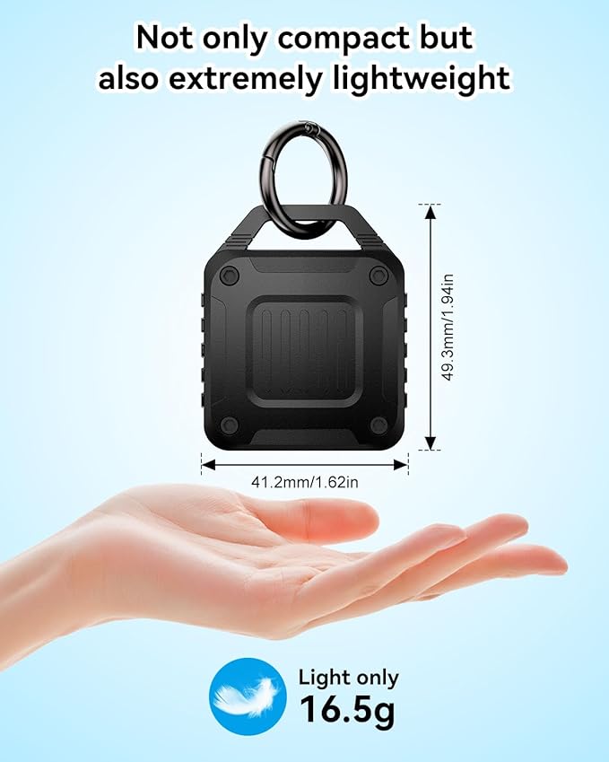 DDJ 2-Pack IPX8 Waterproof for AirTag Holder Case Keychain, Rugged Protective Case for Apple Airtag with Key Ring, Ultra Durable Air Tags Holder for Dog Collar/Luggage/Key/Backpack, Easy to Install