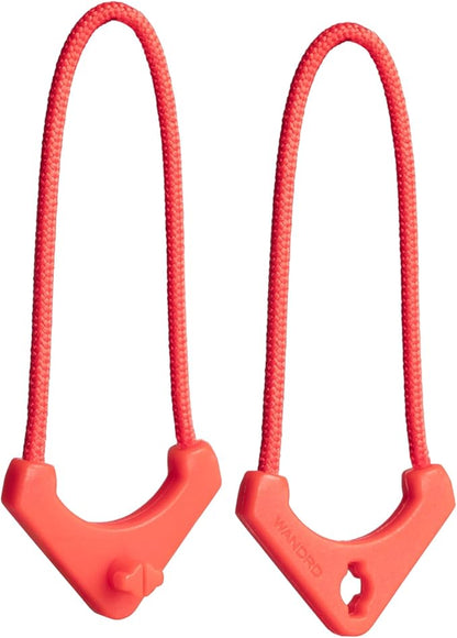 WANDRD Worryless™ Locking Zipper Pullers - Secure Your Travel Essentials - Zipper Locks for Travel Gear (Arches Red)