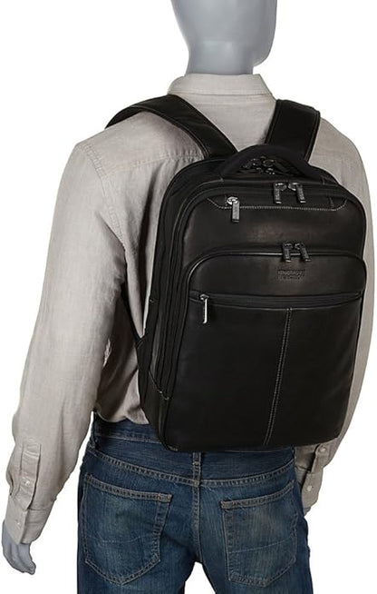 Kenneth Cole REACTION Out Of The Bag Manhattan Colombian Leather RFID 15.6" Laptop Briefcase