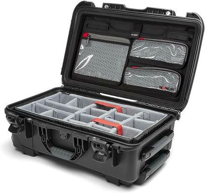 Nanuk 935 Pro Photo Kit – Waterproof Travel Camera Hard Case with Padded Dividers and Wheels, 22” x 14” x 9” - Dustproof and Impact Resistant, Airline Carry-On Approved – Black