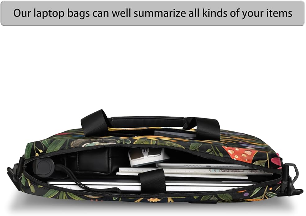 Laptop Bag Bohemian Mandala Laptop Satchel Briefcase Adjustable shoulder Carrying for MacBook Pro 16 inch