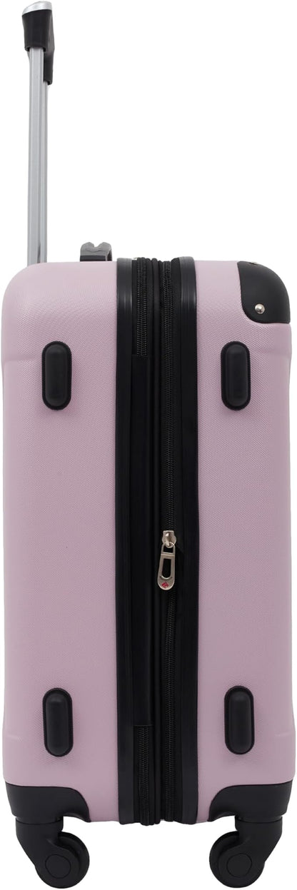 Travelers Club Chicago Hardside Expandable Spinner Luggage, Lilac, 20" Carry-On