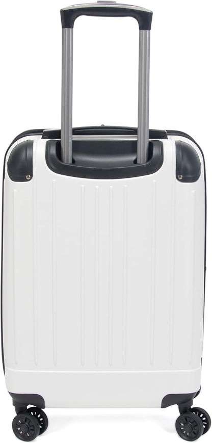 Kenneth Cole Reaction Flying Axis 20" Hardside Expandable 8-Wheel Spinner Carry-On Suitcase, Coconut White