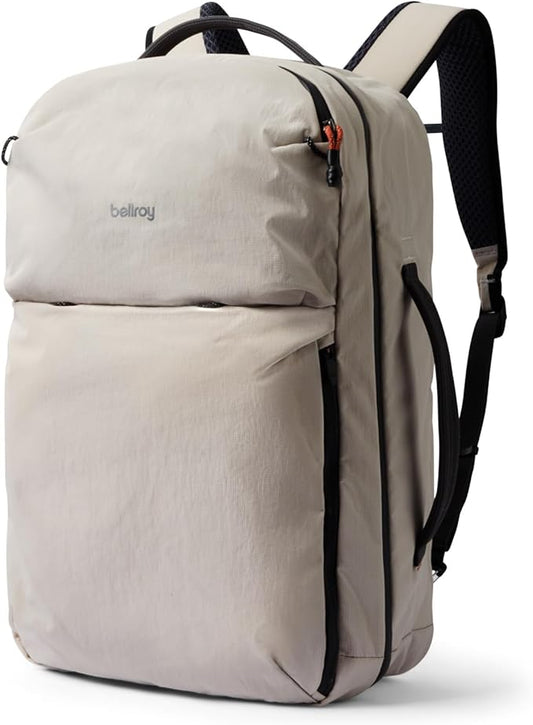 Bellroy Lite Travel Pack 30L (carry-on backpack, travel backpack for international travelers, with laptop pocket, interior packing cells and tuck-away shoulder straps) - Ash