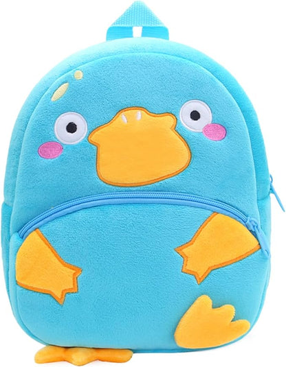 Cute Toddler Backpack,Cartoon Cute Animal Plush Backpack Toddler Mini School Bag for Kids Age 2-4 Years Old(Platypus Blue)