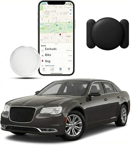 GPS Tracker for Vehicles Work with Find My (iOS Only) Real Time Global No Subscription No Monthly Fee Mini Hidden Car Tracker Device Smart Locator Tracking Tags with Magnetic Case for Kids Pets Bag