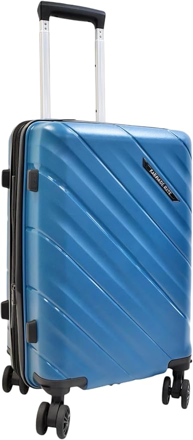 Karriage-Mate Expandable Hardside Carry-On Luggage, Suitcase with Eight Spinning Wheels, 20-Inch and Scratch-Resistant Surface (Blue)