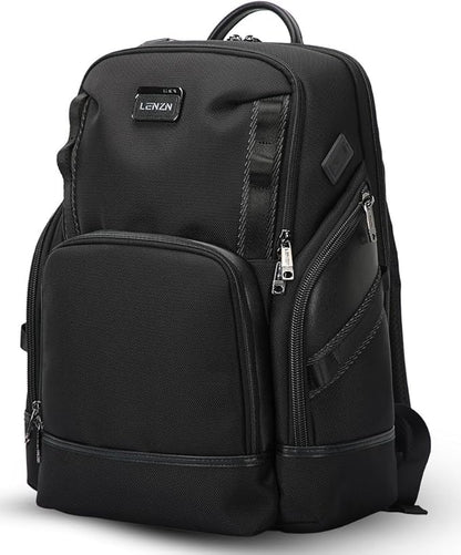 Laptop Business Backpack for Men & Women, Work Backpack Fits15.6 Inch, Premium Quality Travel Bag with USB Charging Port, Water-Resistant, Durable Nylon, Computer Bookbag with Multiple Pockets