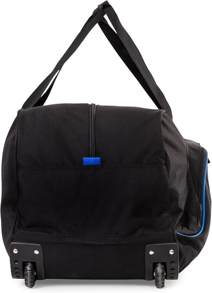 NHL National Hockey League 34-Inch Black Rolling Duffel Bag – Hockey Gear Bag with Wheels, Large Capacity Duffel Bag for Travel, Multi-Pocket Large Sports & Gym Equipment Bag