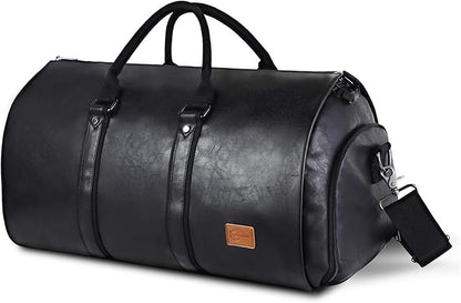 seyfocnia Convertible Travel Garment Bag,Carry on Garment Duffel Bag for Men Women - 2 in 1 Hanging Suitcase Suit Business Travel Bag