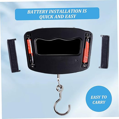 Luggage Scale Travel Digital LCD Display Luggage Weight Scale 110lb/50kg Electronic Digital Weighing for Suitcase Hanging Weight Hook