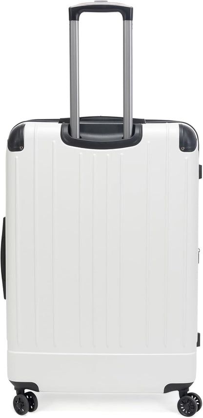 Kenneth Cole Reaction Flying Axis 28" Hardside Expandable 8-Wheel Spinner Check-Size Luggage, Coconut White