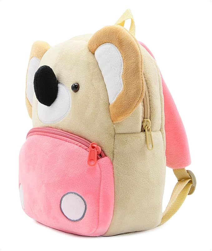 KISSOURBABY Children Toddler Preschool Backpack Plush Animal Cartoon Backpack Baby Kids School Satchel Travel Lunch Bags(Koala)