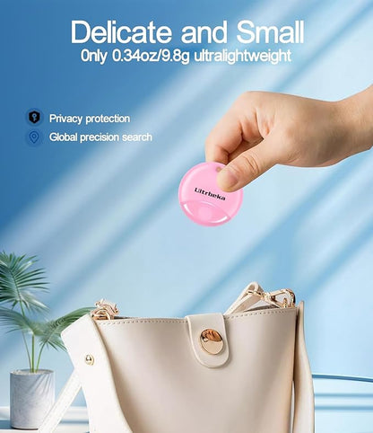 Air Tag-4 Pack Bluetooth Item Finder for iPhone – MFi Certified Smart Tracker Compatible with Apple Find My, Replaceable Battery, IP67 Waterproof Key Finder for Keys, Wallet, Luggage