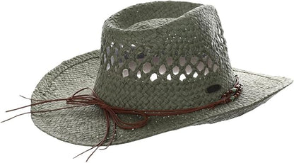 Panama Jack Drifter Sun Hat - Toyo Straw, 3 1/4" Shapeable Brim
