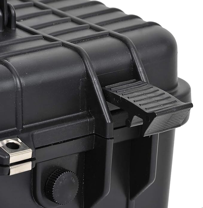 MEIJIA All Weather Waterproof Hard Camera Case With Customized Fit Foam Included, Elegant Black,Fit for Drones,camera,lens,16.26x8.66x13.39inches