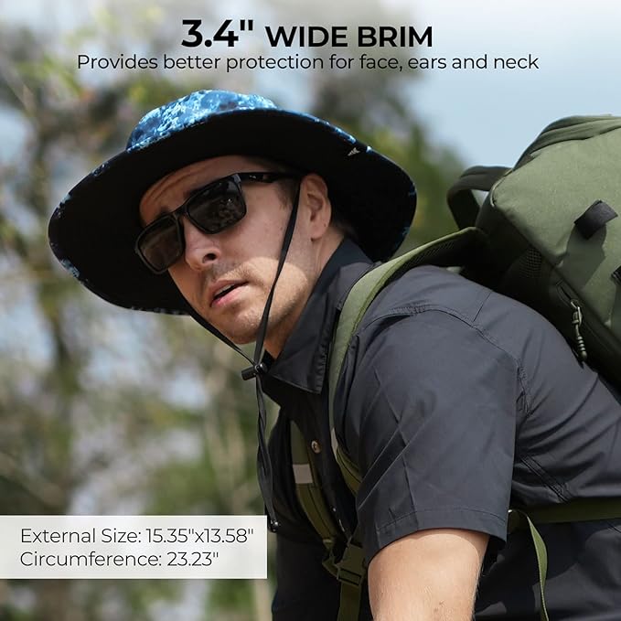 KastKing Sol Armis UPF 50 Boonie Hat - Sun Protection Hat, Fishing Hat, Beach & Hiking Hat, Paddling