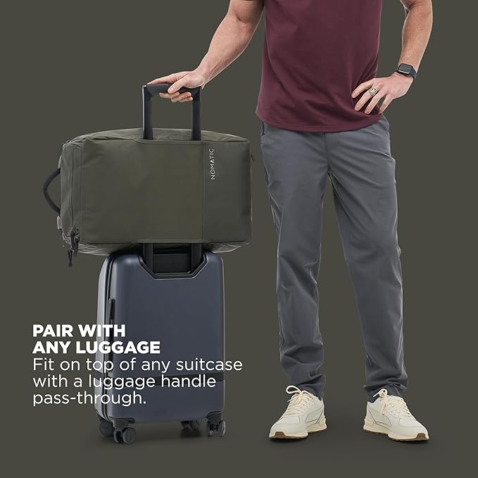 NOMATIC 30L Travel Bag- Convertible Duffel/Backpack, Carry-on Size for Airplane Travel, Everyday Use Laptop Bag,TSA Compliant
