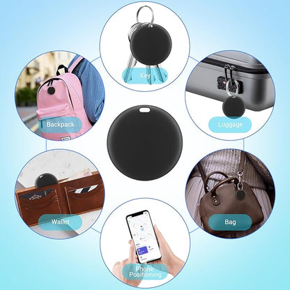 [Apple MFi Certified] LBPRT Air Tracker Tag 1 Pack, Smart Key Finder Work with Apple Find My (iOS Only, Android not Supported), Bluetooth Item Locator for Luggage Suitcase, Wallet. Replaceable Battery