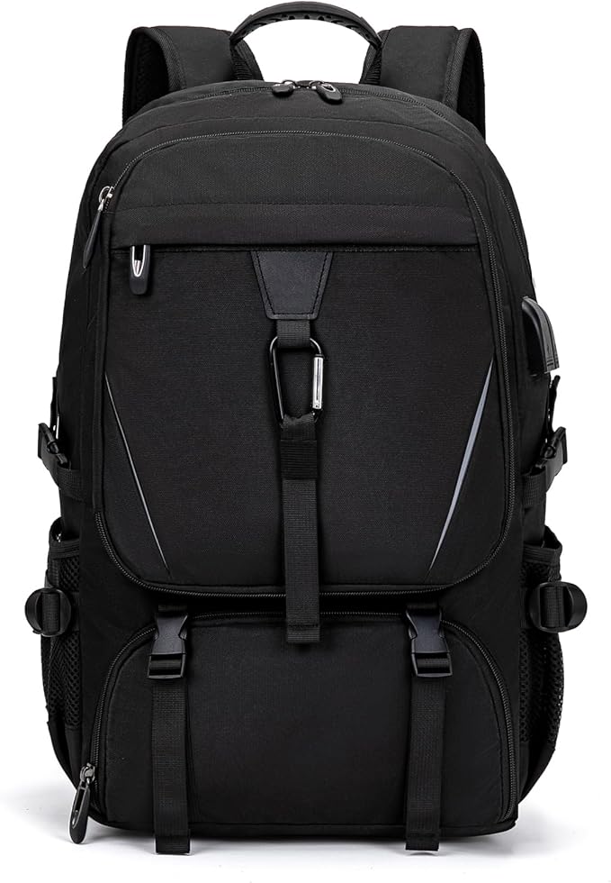 Men's Women's with Usb Port 50l Travel Backpack, Large Carry-On Backpacks，Expandable Oversized Laptop Bag Works