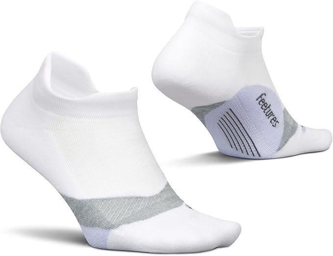 Feetures Elite Light Cushion No Show Tab Athletic Ankle Socks - Sport Sock with Targeted Compression